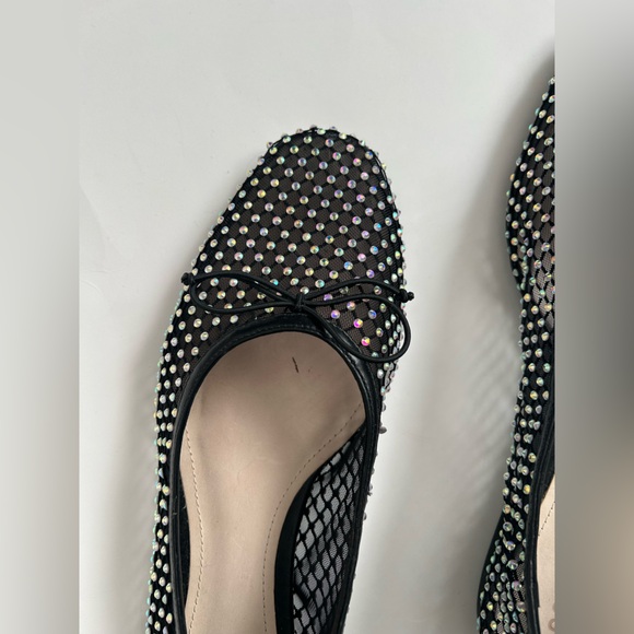 Schutz Polynna Ballet mesh sparkle Flat shoes sz 10 - Picture 4 of 8